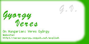 gyorgy veres business card