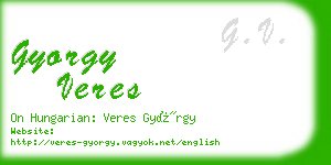 gyorgy veres business card